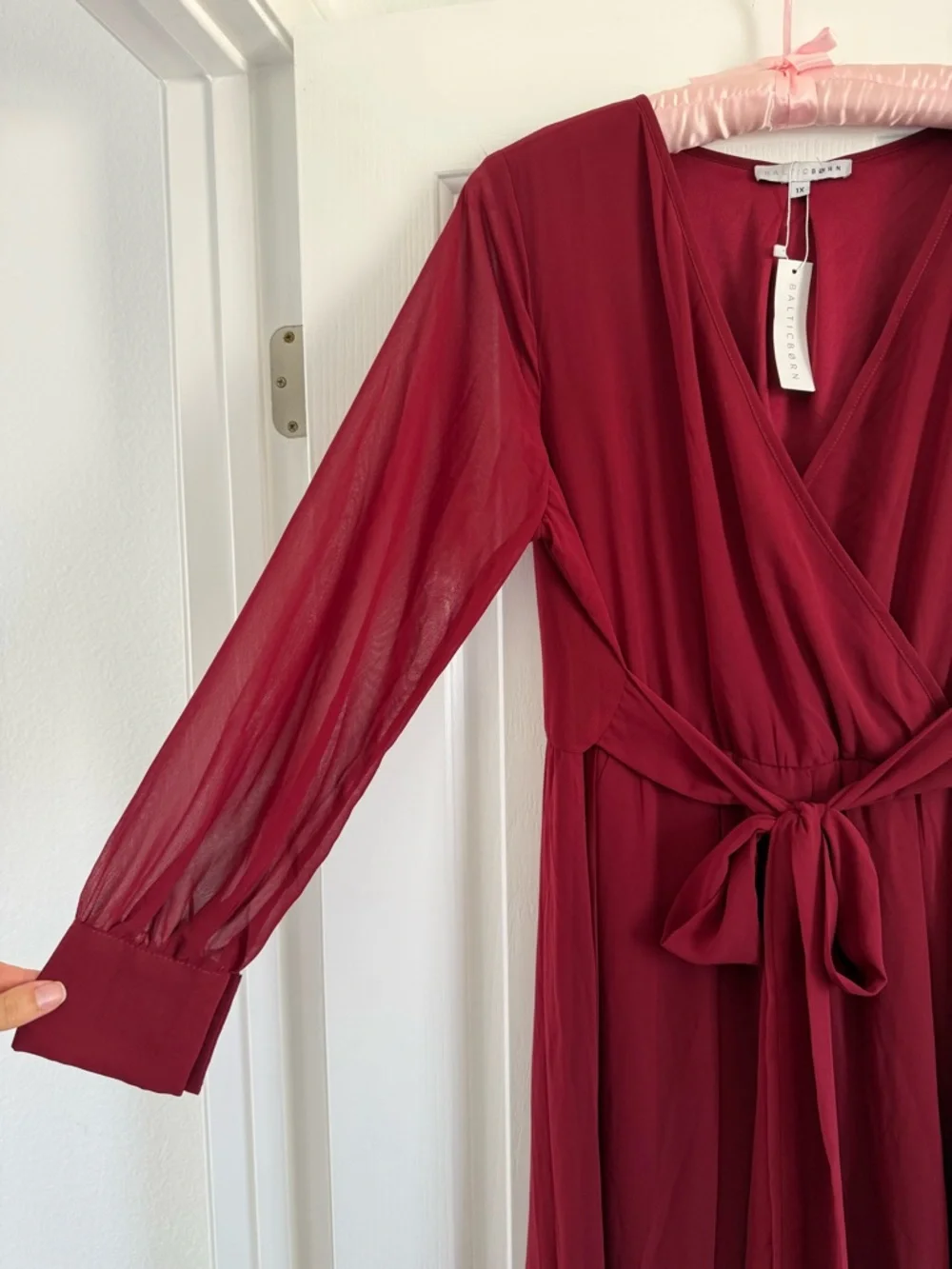 Baltic Born Lydia Maxi Dress Burgundy 1X XL - Picture 8 of 16